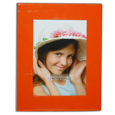 "Magnetic Photo Frame - Orange color - Click here to View more details about this Product